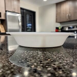 Glasbake Oval Divided Bake Dish J-239, White Milk Glass Replacement Kitchenware